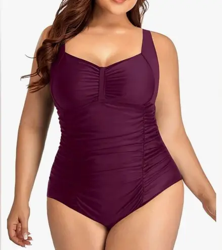 One Piece Daci Women  Swimsuits Tummy Control Vintage Ruched Bathing Suits Retro