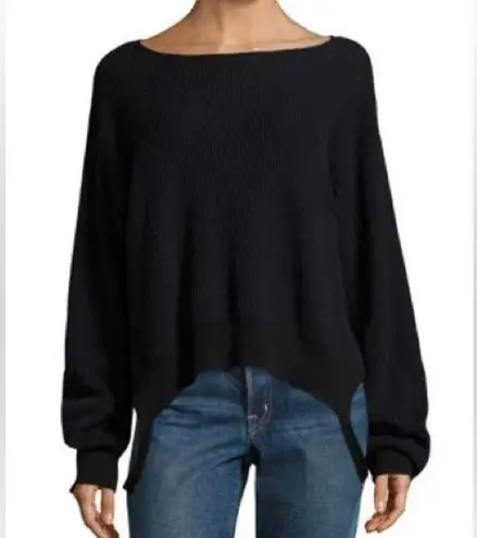 Helmut Lang NEW NWT Navy & Black Helmut Essential Pullover Sweater