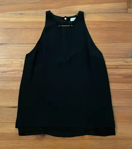 ALC Frank A.L.C Black Sleeveless Silk Top Womens Size 4 Minimalist Academia