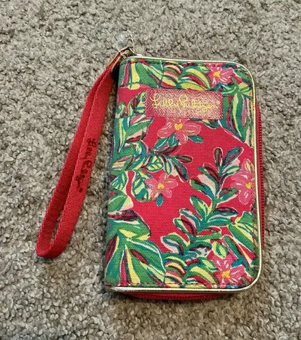 Lilly Pulitzer ‎ Drop Me A Line Jungle Tumble  Wallet Wristlet Multicolor - Image 1