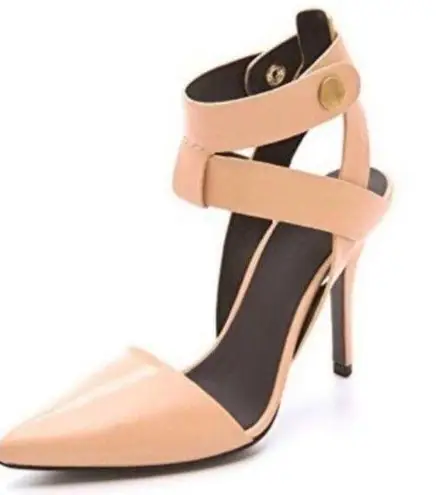 Alexander Wang Sonja Nude Bandage Heel Pumps Sandals Pointed Size 40 US 10