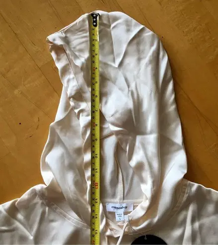 Mittoshop Short-Sleeve Hoodie, Cream, Ivory, Size S