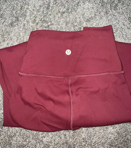 Lululemon Red Leggings