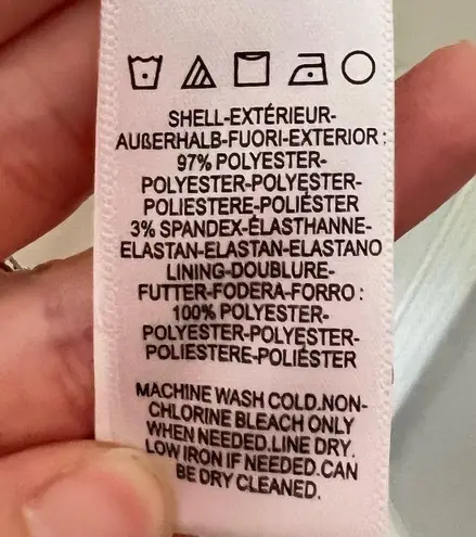 Dress the Population NWT Georgina One-Shoulder Crepe Gown Off White