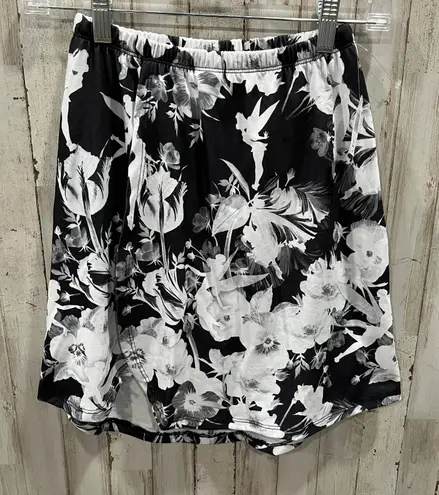 New Disney Parks Disney Boutique Black And White Floral Tinkerbell Skirt XS