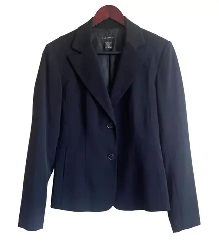 Rafaella Jacket Women Blazer 6 Black Collared Pockets Classic Workwear Office