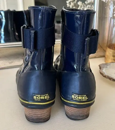 Sorel  Navy Blue Slimboot Pull On Glow rain boots NL2155-464 7.5 women’s​