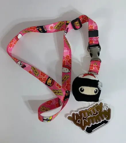 Yammy Yammy Ninja Maki  plush keychain clip with lanyard NWT 2011