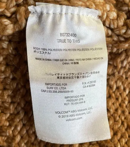 Volcom deserts edge cardigan sweater in vintage brown size M medium - Image 12