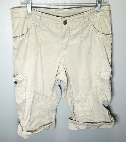 Kuhl Women's Horizon Beige/Khaki Kurve Roll Down Shorts Size 10