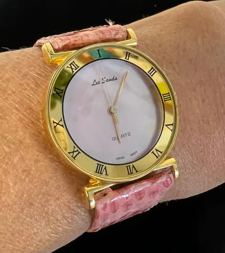 Lee Sands Women’s Leather Wrist Watch