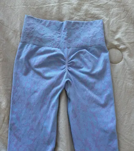 Gymshark Adapt Light Blue Animal Print Leggings