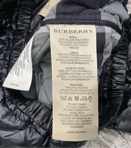 Burberry  Brit Navy Bubble Jacket Detachable Sleeves US 2