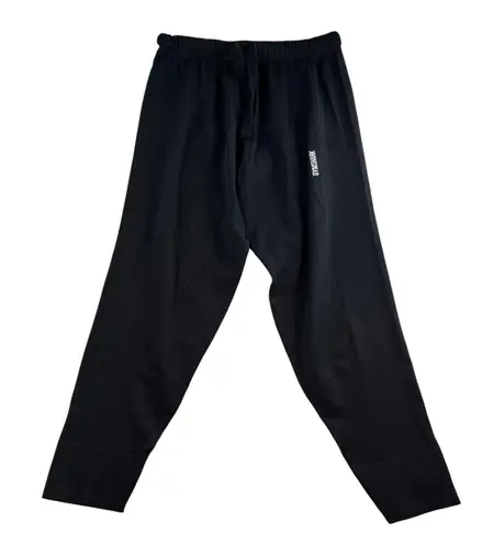 Gymshark  L Large Joggers Pause Black Baggy Elastic Waist Ribbed Oversized Relax