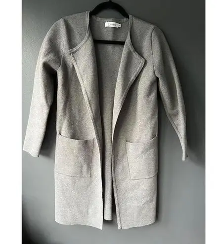 Stylish Anrabess Gray Long Sweater Coat