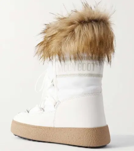 The Moon  BOOT LTrack Monaco Faux Fur-Trimmed Shell and Faux Leather Snow Boots