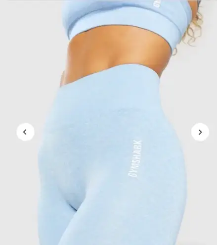 Gymshark adapt marl seamless leggings powder blue