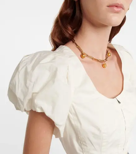 Ulla Johnson NWT Kalena cotton poplin crop top in White