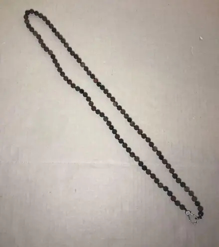 Necklace Brectiated Jasper & Pave Bead Necklace w/Pave Covered Lobster Clasp NEW