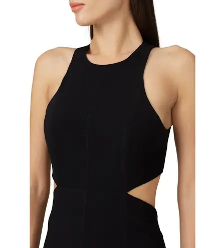 Cinq à Sept Cinq a Sept Belladonna Black Asymmetric Cut Out Sleeveless Midi Dress Size 12