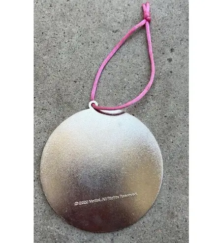 Vintage Barbie World of Barbie Pink/White Glitter Round Ornament Mattel 2022 Pink