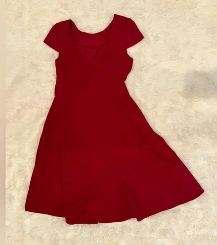 Dress the Population NWOT LIVIA GARNET RED FIT & FLARE DRESS sz XXL