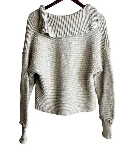 Free People  Sweater Size XS Marlie Pullover Oversized V Neck Boxy Oversized Knit