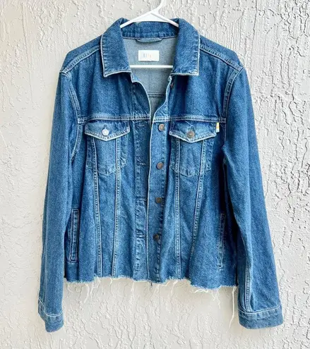 Rails  Mulholland Long Sleeve Button Front Trucker Jean Jacket Blue Womens Medium