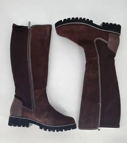 Donald Pliner Erwincs Leather Knee High Brown Boots Size 5.5