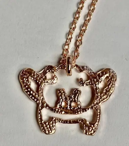 NEW “When Pigs Fly” fashion rose gold necklace