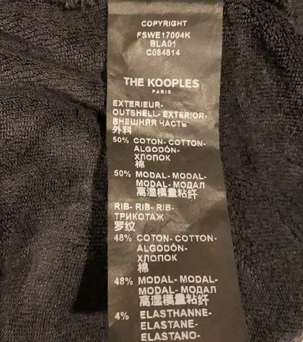 The Kooples Vintage Punk Graphic Sweatshirt Oversize Hoodie Detach Neckl…