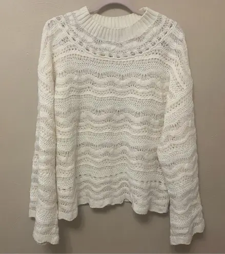 Rebecca Taylor Textured Lace Sweater