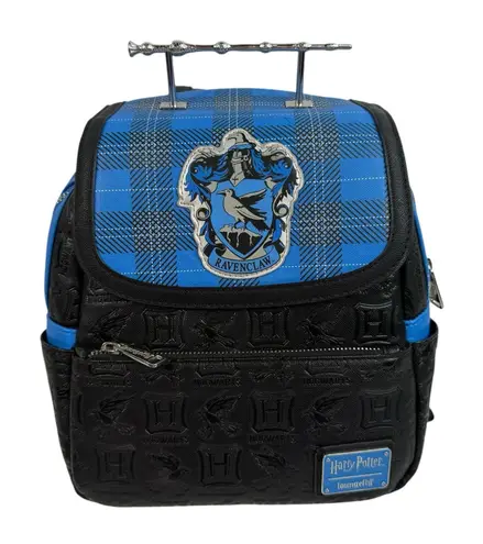Lounge Fly Harry Potter Ravenclaw House Plaid Mini Backpack Bag Vegan Leather