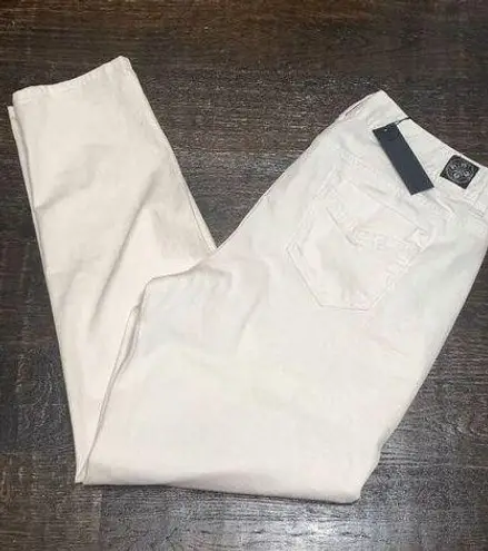 Lane Bryant  Slim White Denim Jean Size 18