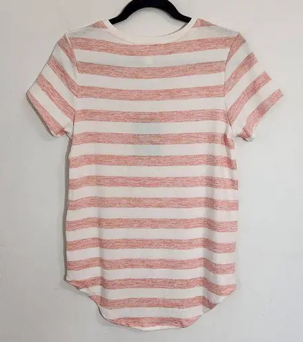Market & Spruce Pink and White Striped Top NWT Size XS Petite Pink Tee Stripes