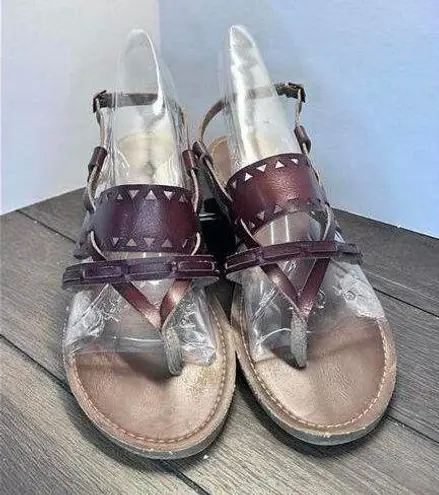 American Eagle  brown leather sandals women's size 7.5