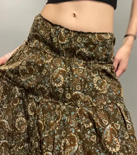 Miss Chievous brown paisley skirt