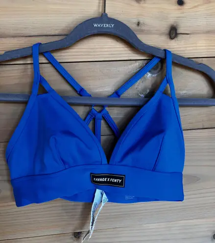 Savagexfenty Blue Medium Sports Bra