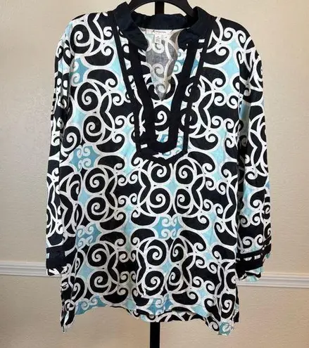 JM Collection Coastal Vacation Linen Plus Size 18 Boho Modest Sophisticated Relaxed Beach