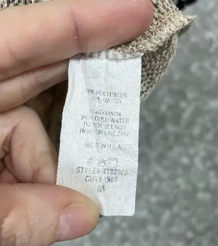 Blue Buttercup Leopard Print Oversized Knit Top - Size Medium - Snake - Mobwife