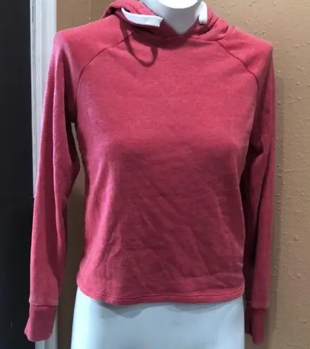 Colsie Women's Red Hooded Sweatshirt XS Long Sleeve Casual Top