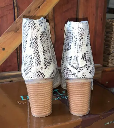 Diba True Snakeskin Booties