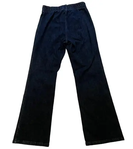 Soft Surroundings Pull On Flare Leg Denim Pant, Sz M