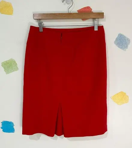 Anne Klein 2  Red Pencil Skirt