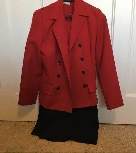 Vintage 90’s Red and black dress suit Size undefined