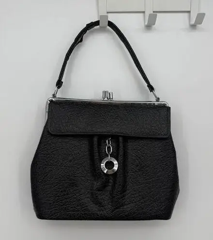 Vintage Unbranded Structured Purse Bag Evening Formal Black