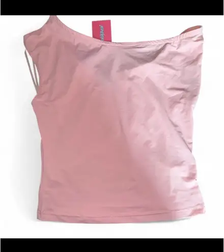 Edikted Lace Bow One-Shoulder Top medium