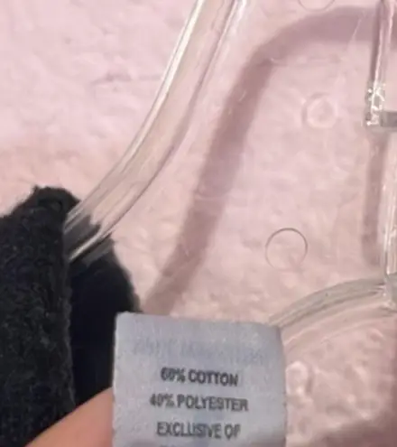 Las Vegas Black/Purple Glitter Crop Hoodie. Size L Size L