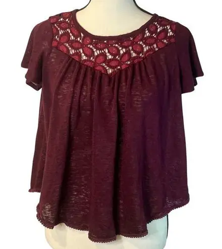 Cape Juby Women’s Burgundy Blouse Size XS