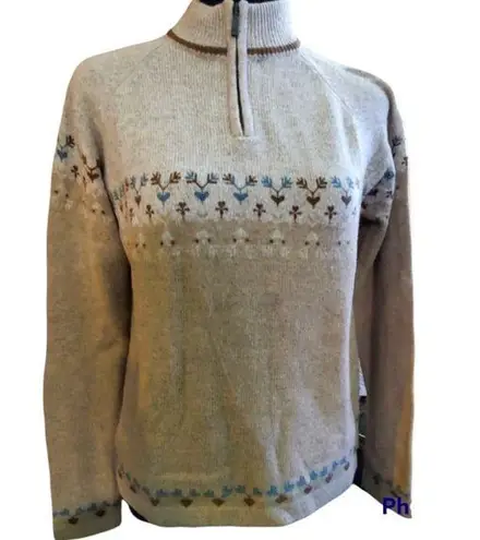 Woolrich womens camel vintage brown sweater size M
